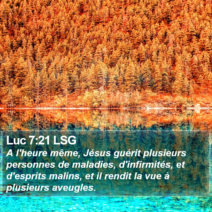 Luc 7:21 LSG Bible Study