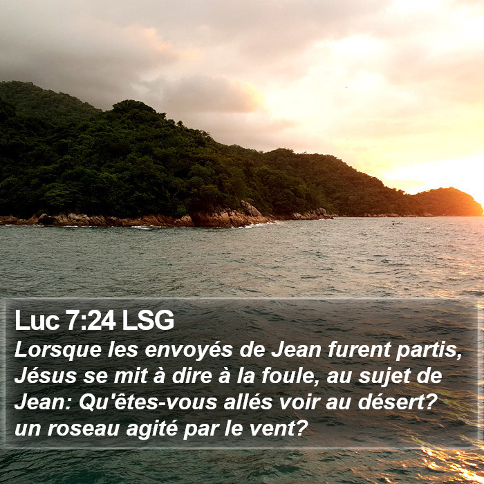 Luc 7:24 LSG Bible Study