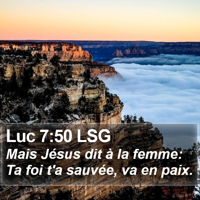 Luc 7:50 LSG Bible Study