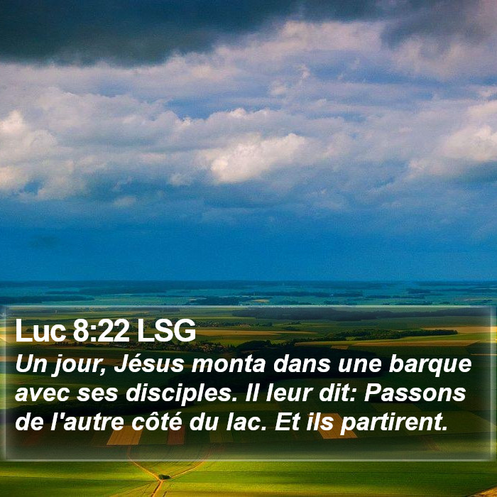 Luc 8:22 LSG Bible Study