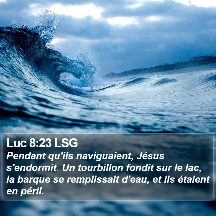 Luc 8:23 LSG Bible Study