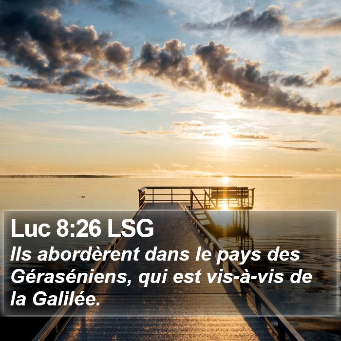 Luc 8:26 LSG Bible Study