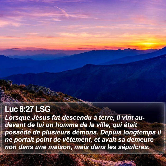 Luc 8:27 LSG Bible Study