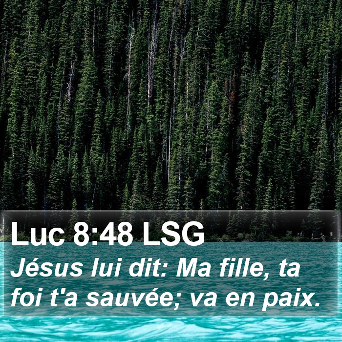 Luc 8:48 LSG Bible Study