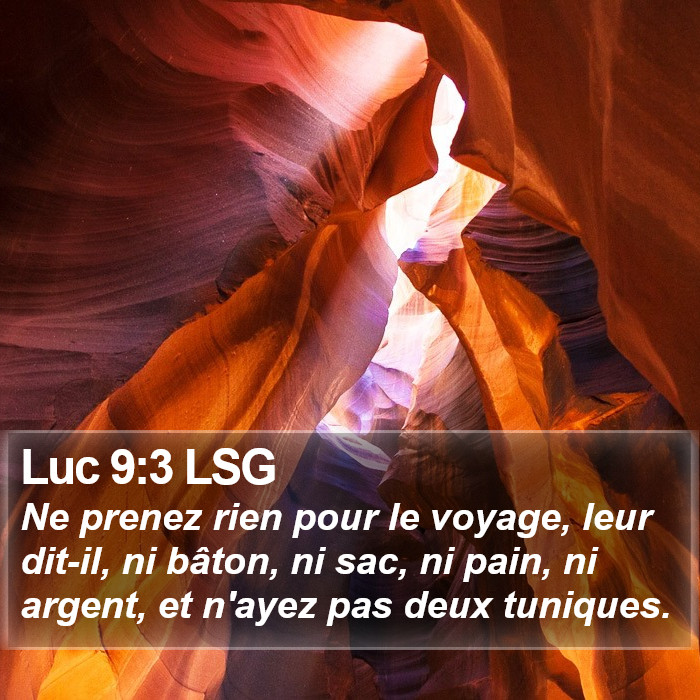 Luc 9:3 LSG Bible Study