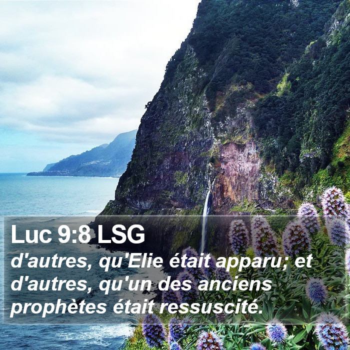 Luc 9:8 LSG Bible Study