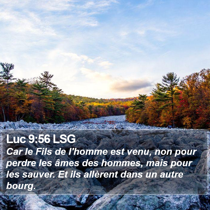 Luc 9:56 LSG Bible Study