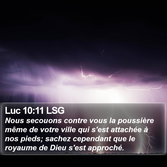 Luc 10:11 LSG Bible Study