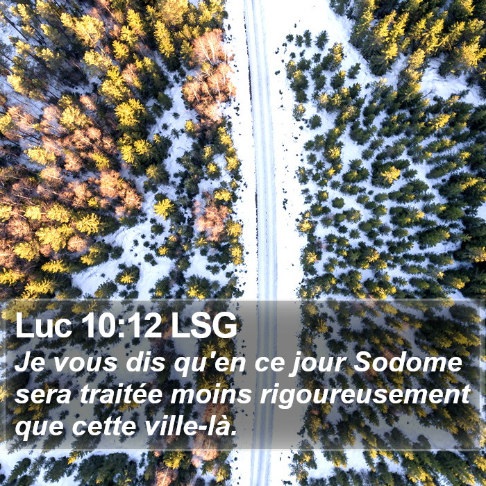Luc 10:12 LSG Bible Study
