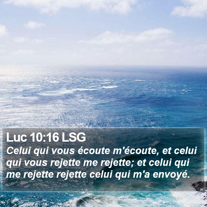 Luc 10:16 LSG Bible Study
