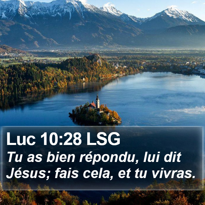 Luc 10:28 LSG Bible Study