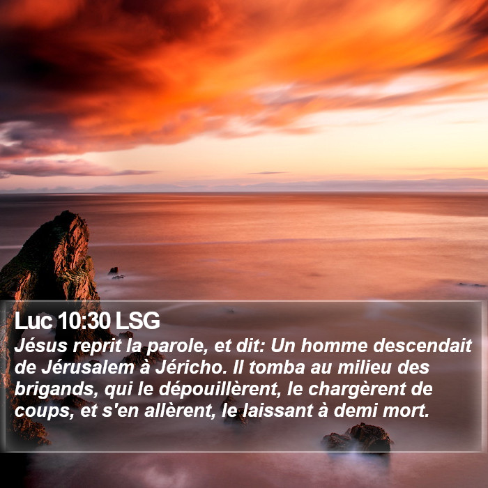 Luc 10:30 LSG Bible Study