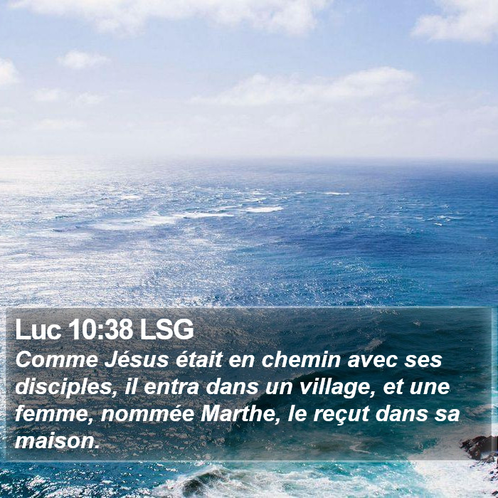 Luc 10:38 LSG Bible Study