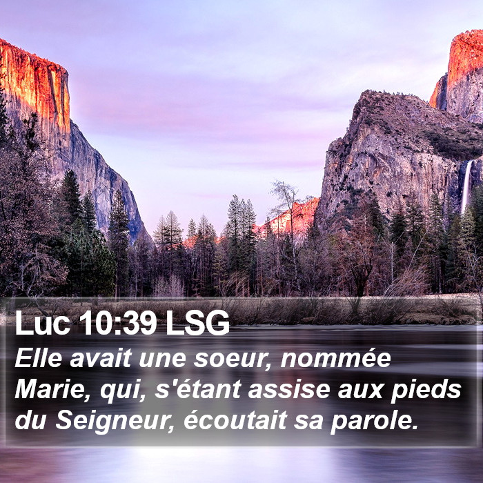 Luc 10:39 LSG Bible Study
