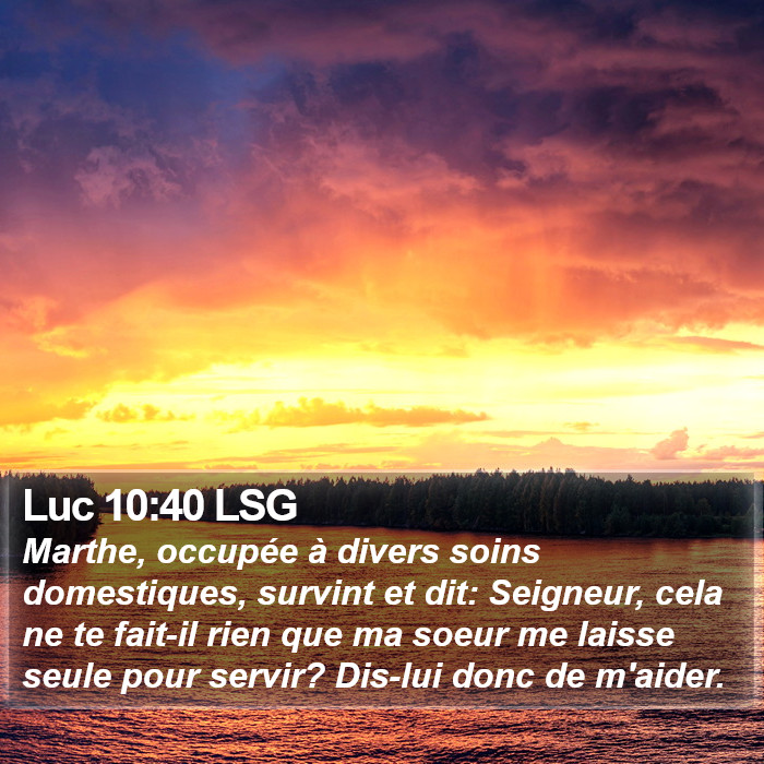 Luc 10:40 LSG Bible Study