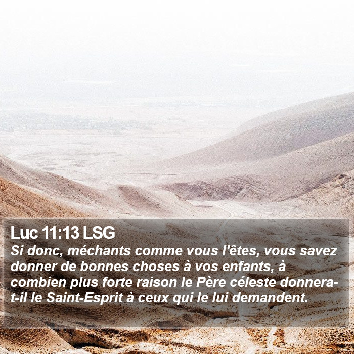 Luc 11:13 LSG Bible Study