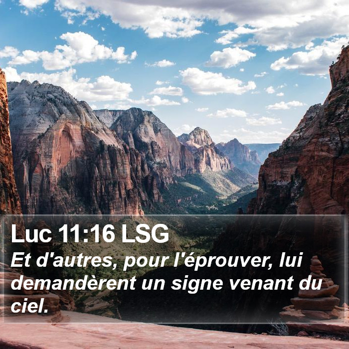 Luc 11:16 LSG Bible Study