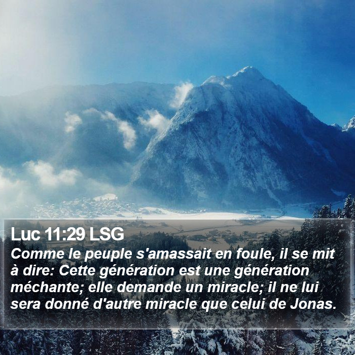 Luc 11:29 LSG Bible Study