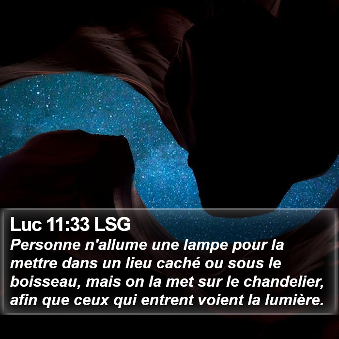 Luc 11:33 LSG Bible Study