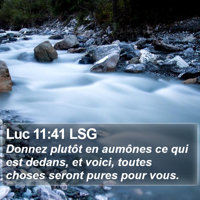 Luc 11:41 LSG Bible Study