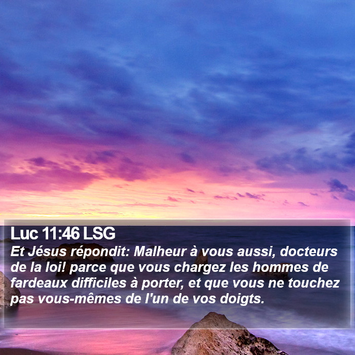 Luc 11:46 LSG Bible Study