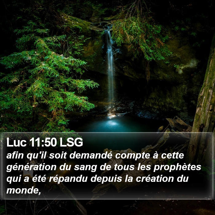 Luc 11:50 LSG Bible Study