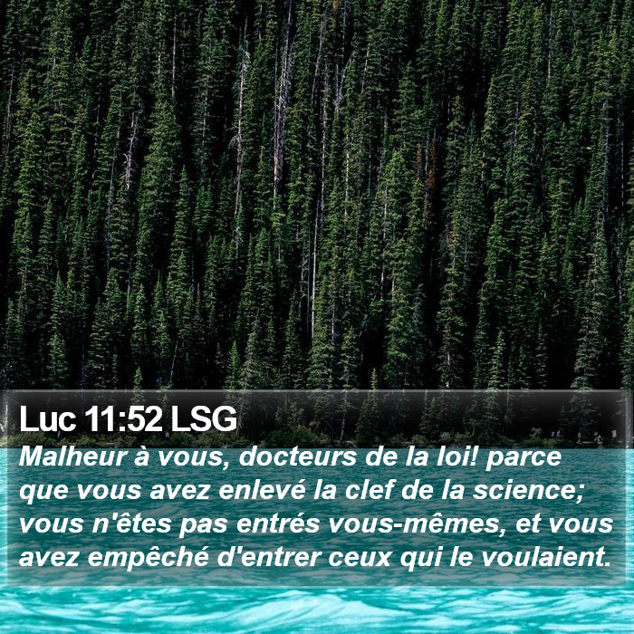 Luc 11:52 LSG Bible Study