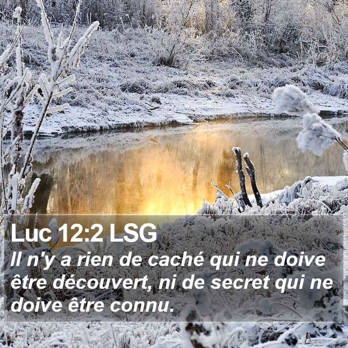 Luc 12:2 LSG Bible Study