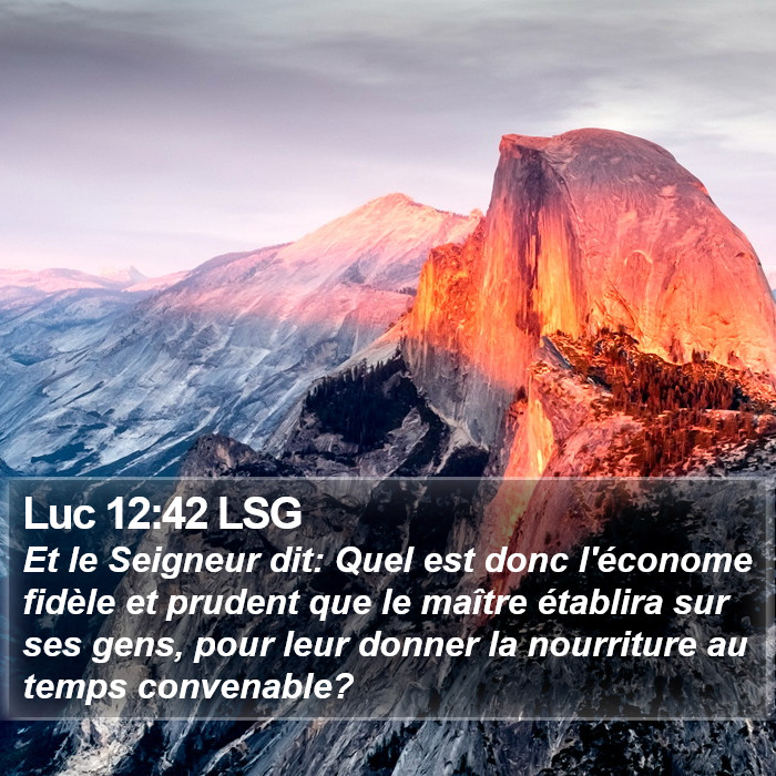 Luc 12:42 LSG Bible Study