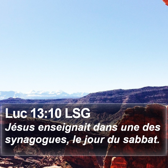 Luc 13:10 LSG Bible Study