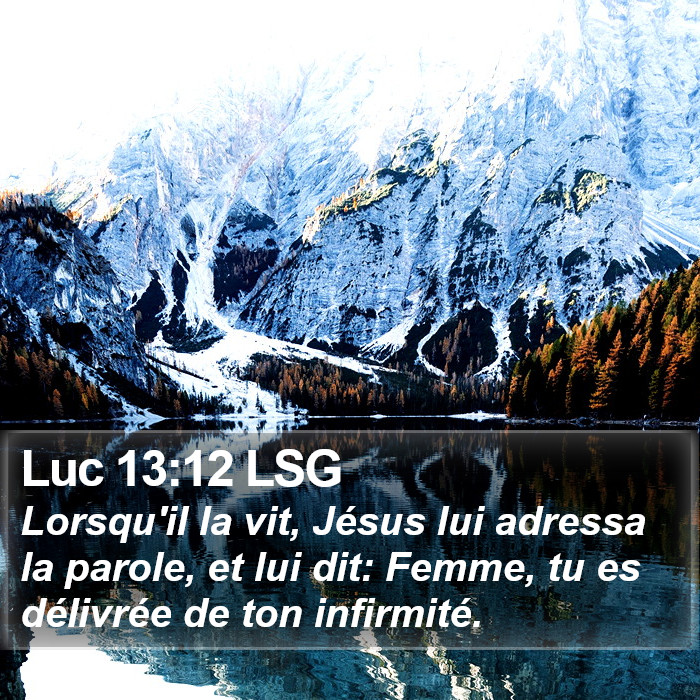 Luc 13:12 LSG Bible Study