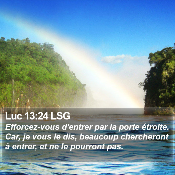 Luc 13:24 LSG Bible Study