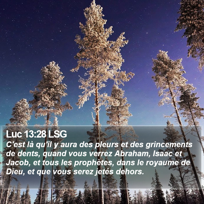 Luc 13:28 LSG Bible Study