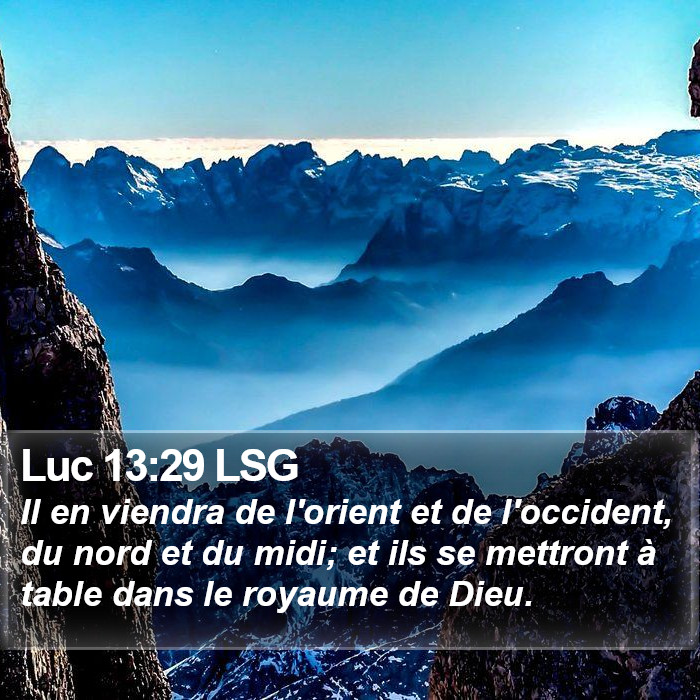 Luc 13:29 LSG Bible Study