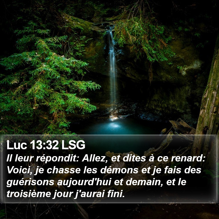 Luc 13:32 LSG Bible Study