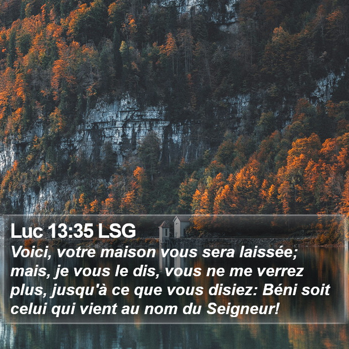 Luc 13:35 LSG Bible Study