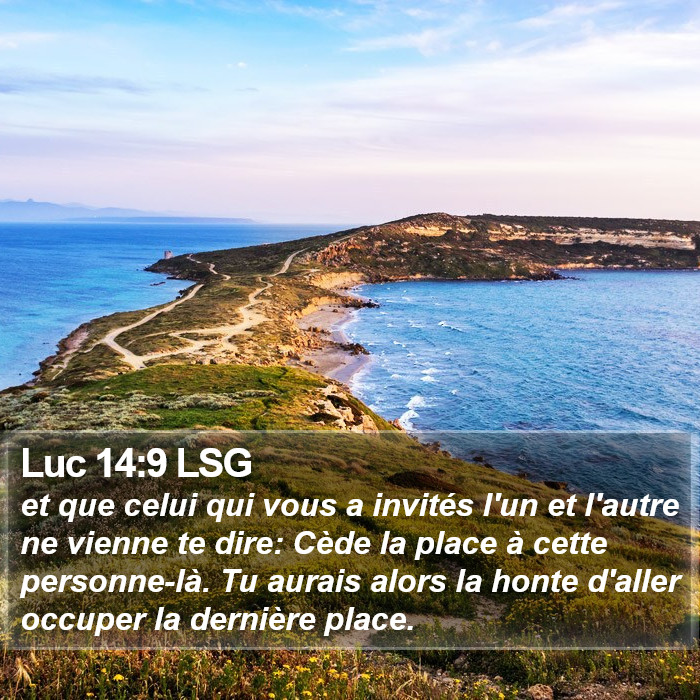 Luc 14:9 LSG Bible Study