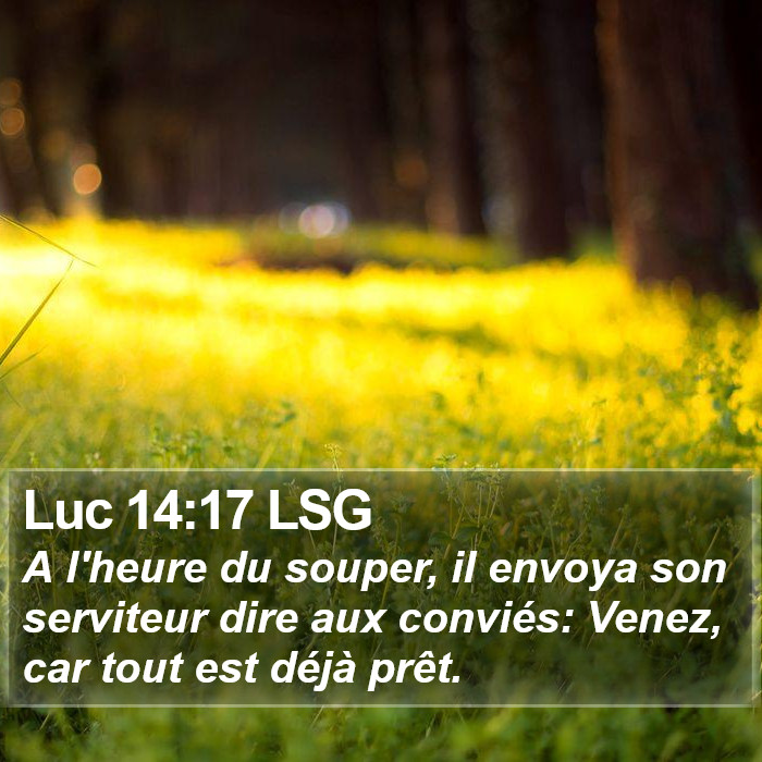 Luc 14:17 LSG Bible Study