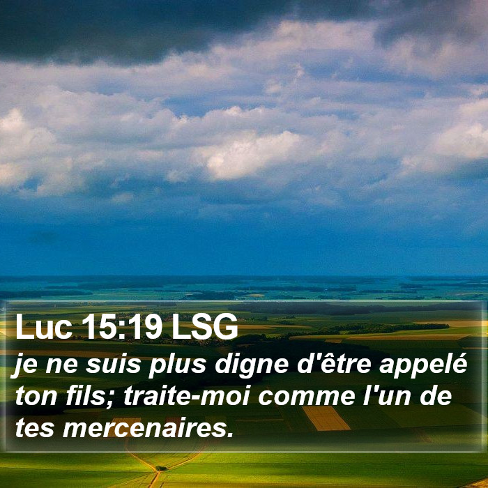 Luc 15:19 LSG Bible Study