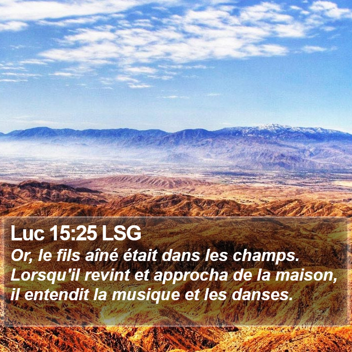 Luc 15:25 LSG Bible Study