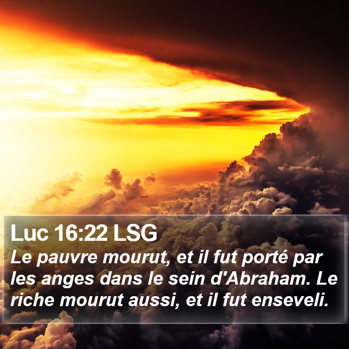 Luc 16:22 LSG Bible Study