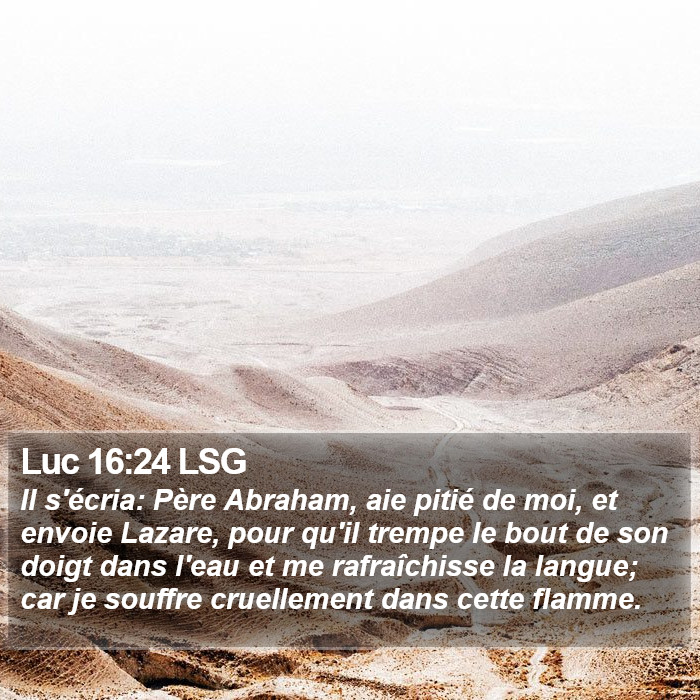 Luc 16:24 LSG Bible Study