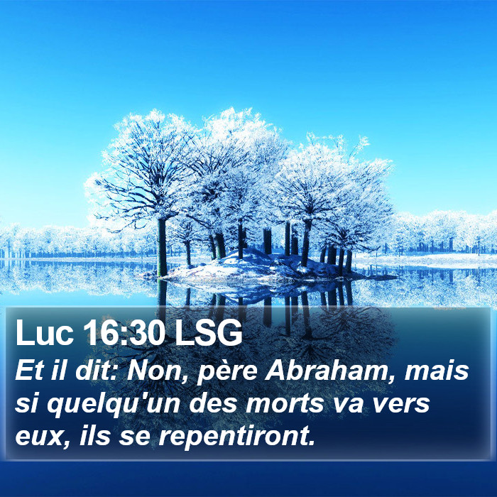 Luc 16:30 LSG Bible Study