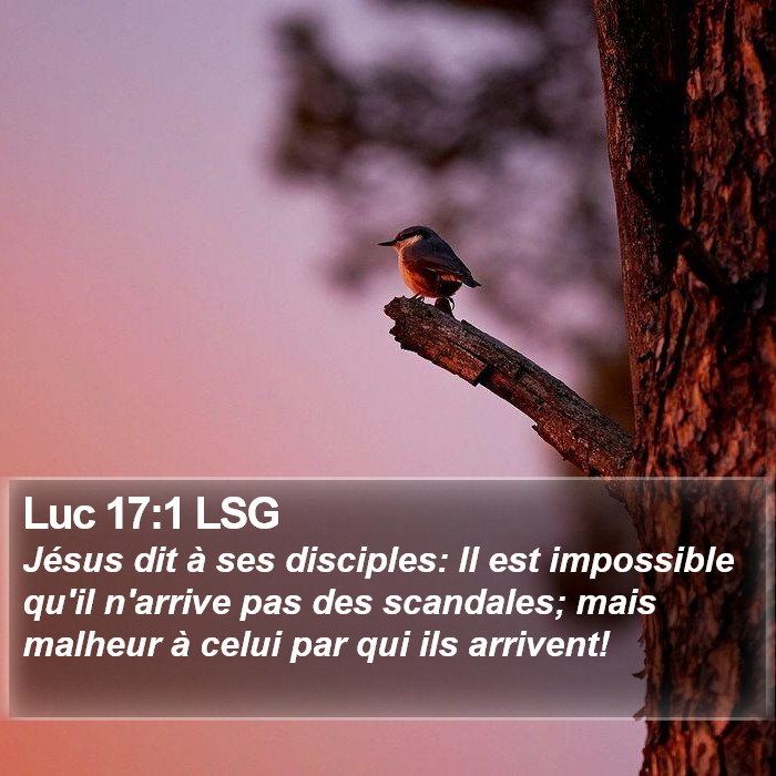 Luc 17:1 LSG Bible Study