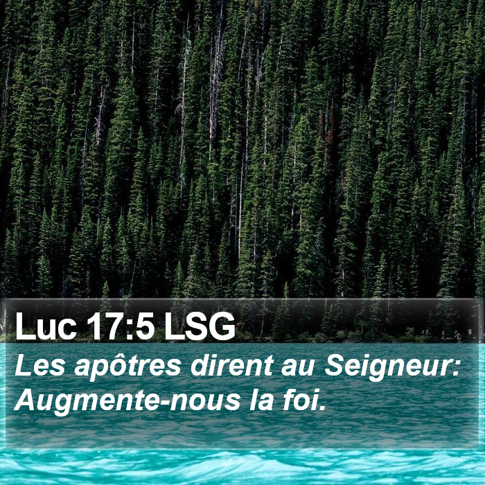 Luc 17:5 LSG Bible Study