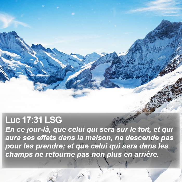 Luc 17:31 LSG Bible Study