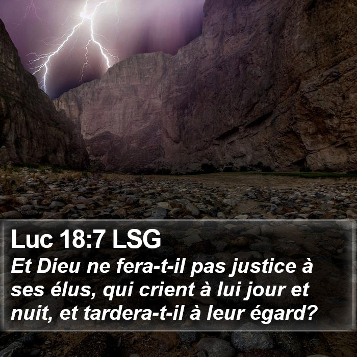 Luc 18:7 LSG Bible Study