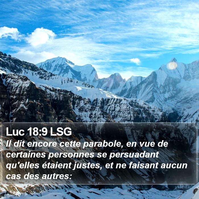 Luc 18:9 LSG Bible Study