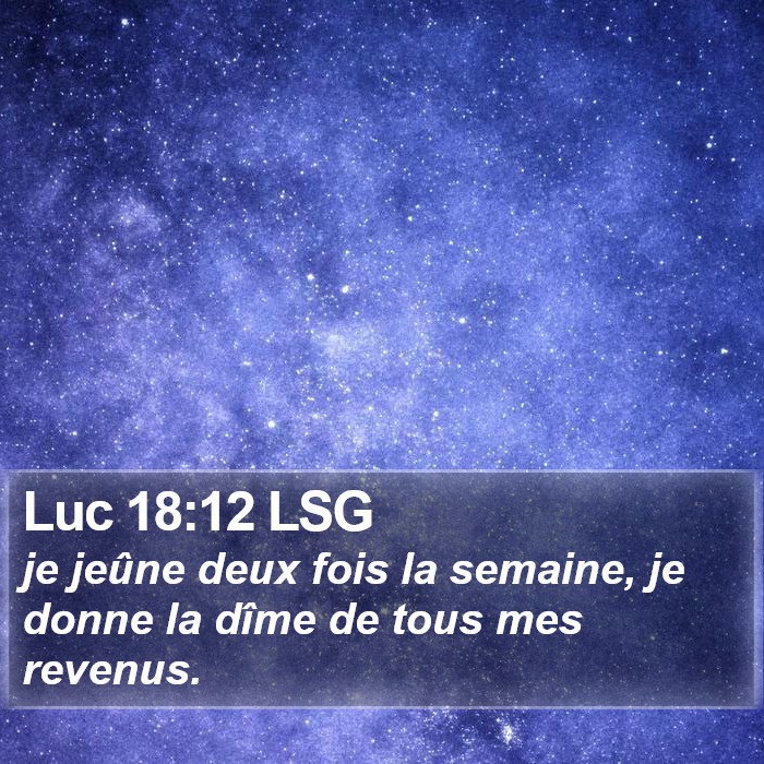 Luc 18:12 LSG Bible Study