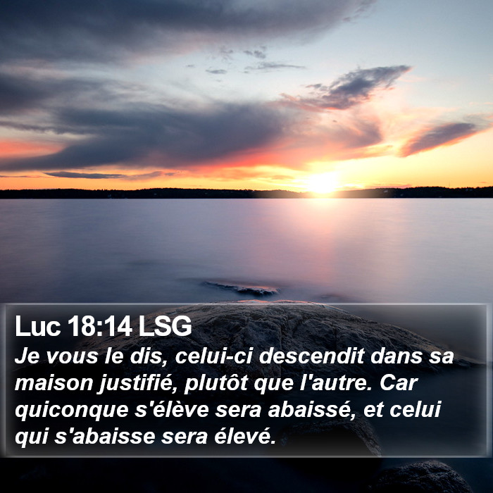 Luc 18:14 LSG Bible Study